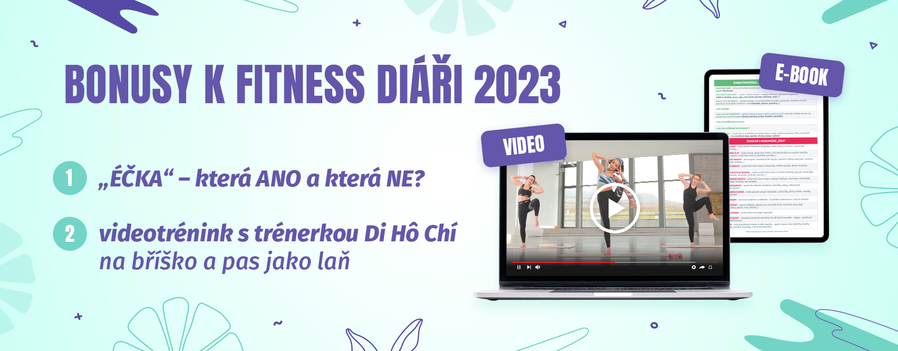 fitness diar 2023 cesky bonusy