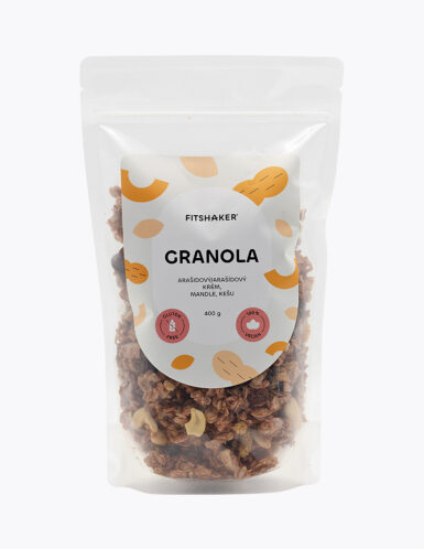 Granola – arašídový krém, mandle, kešu 400 g